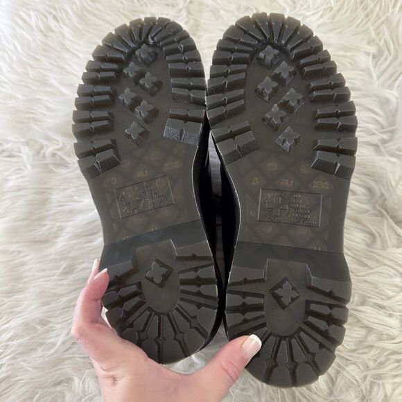 Dr Doc Martens Holly Platform Shoes Black Leather Oxfords Women's Size 10 US - Picture 4 of 9